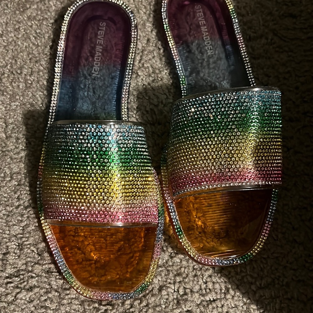 Steve Madden women colorful sandals size 8 $20